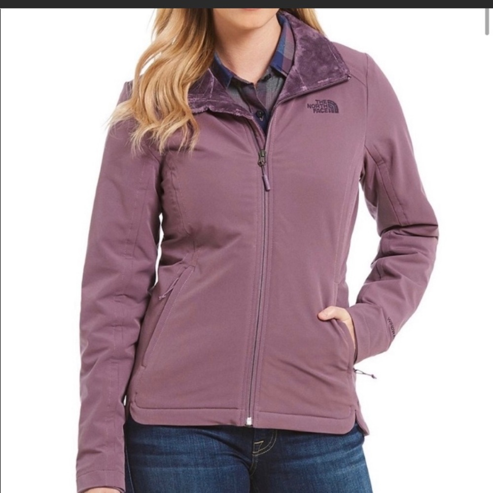 Womens lavender North Face windwall jacket